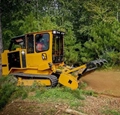 New Forestry Mulcher working in a forest